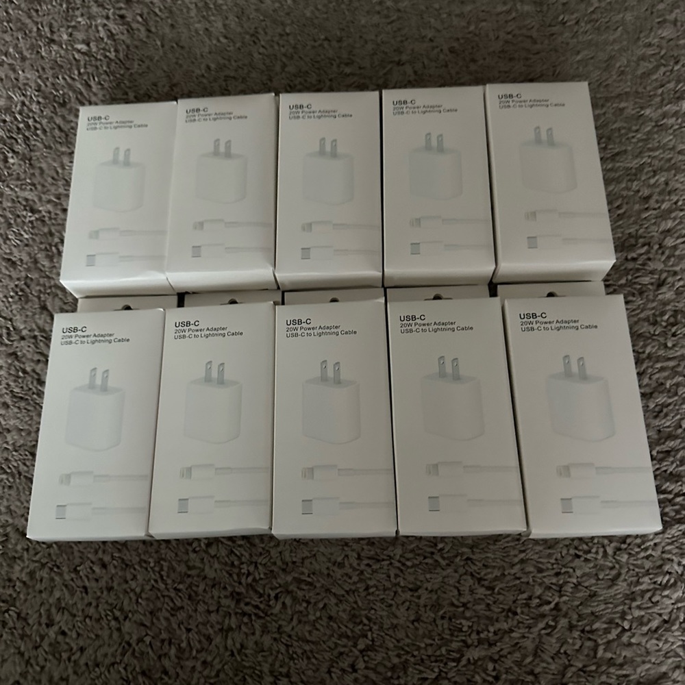10 pack Apple IPhone chargers